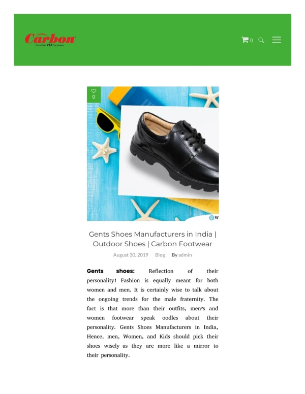 Gents Shoes Manufacturers in India