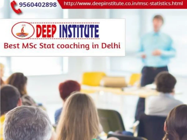 Get the best coaching for MSc stat entrance examination conducted by Delhi University (DU) and get guaranteed admission