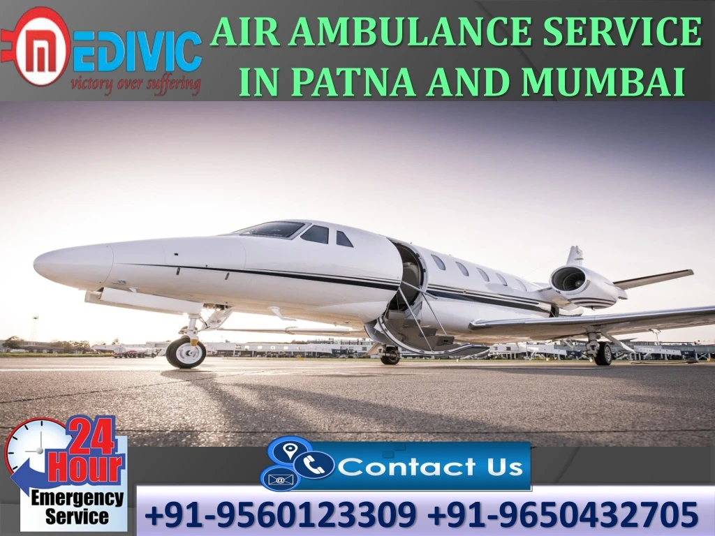 air ambulance service in patna and mumbai