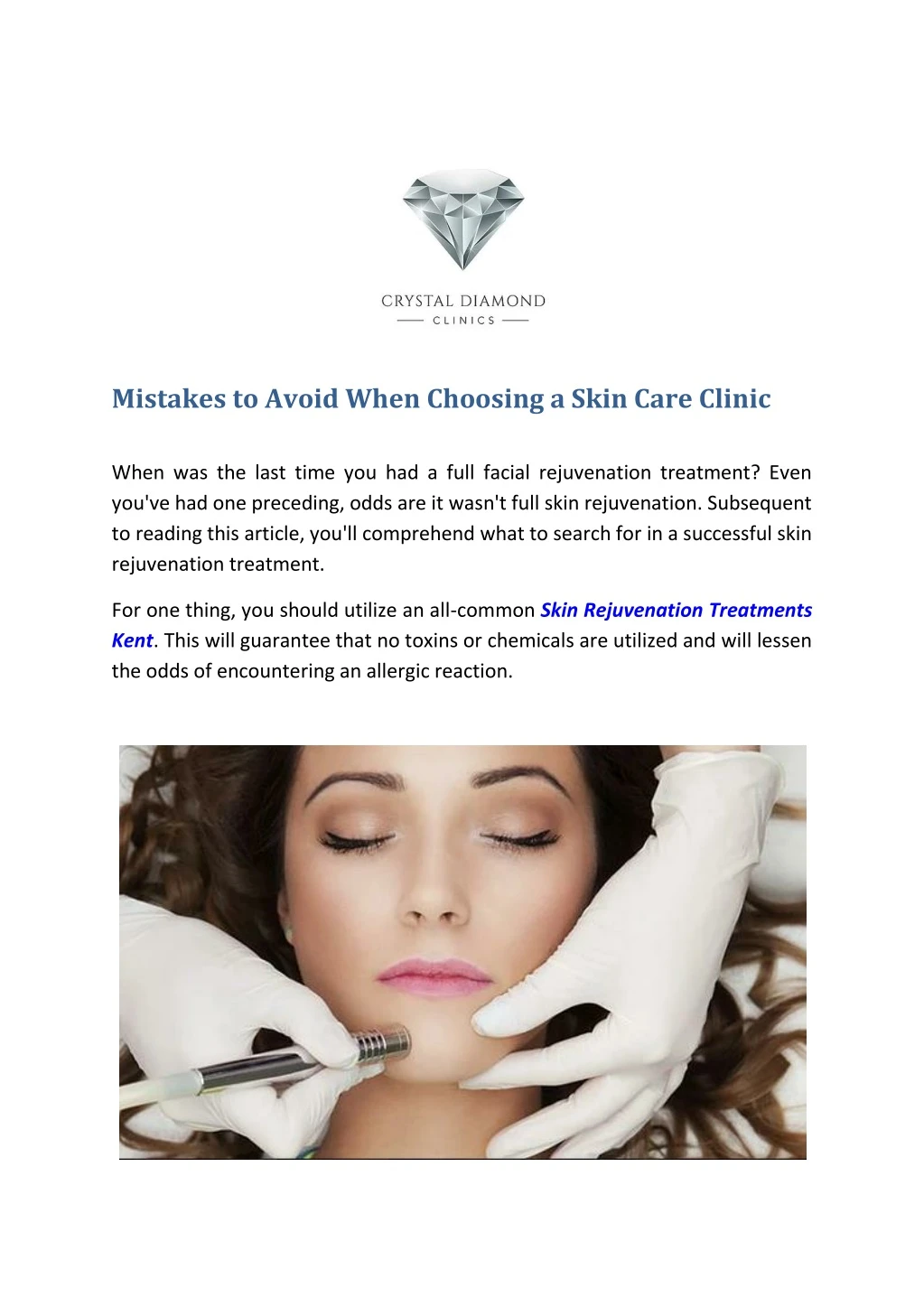 mistakes to avoid when choosing a skin care clinic