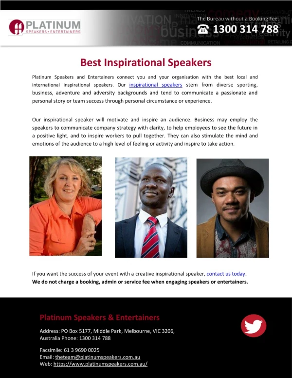 Best Inspirational Speakers