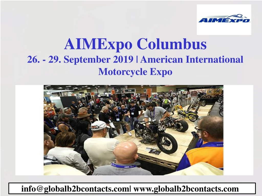 aimexpo columbus 26 29 september 2019 american international motorcycle expo