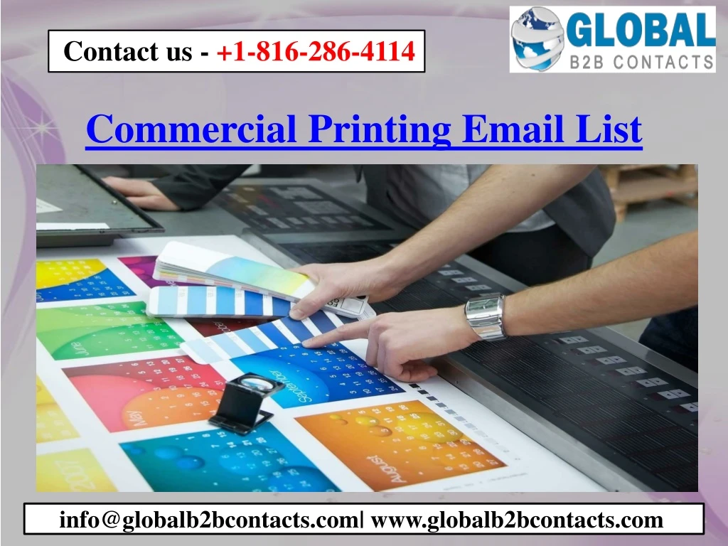 commercial printing email list