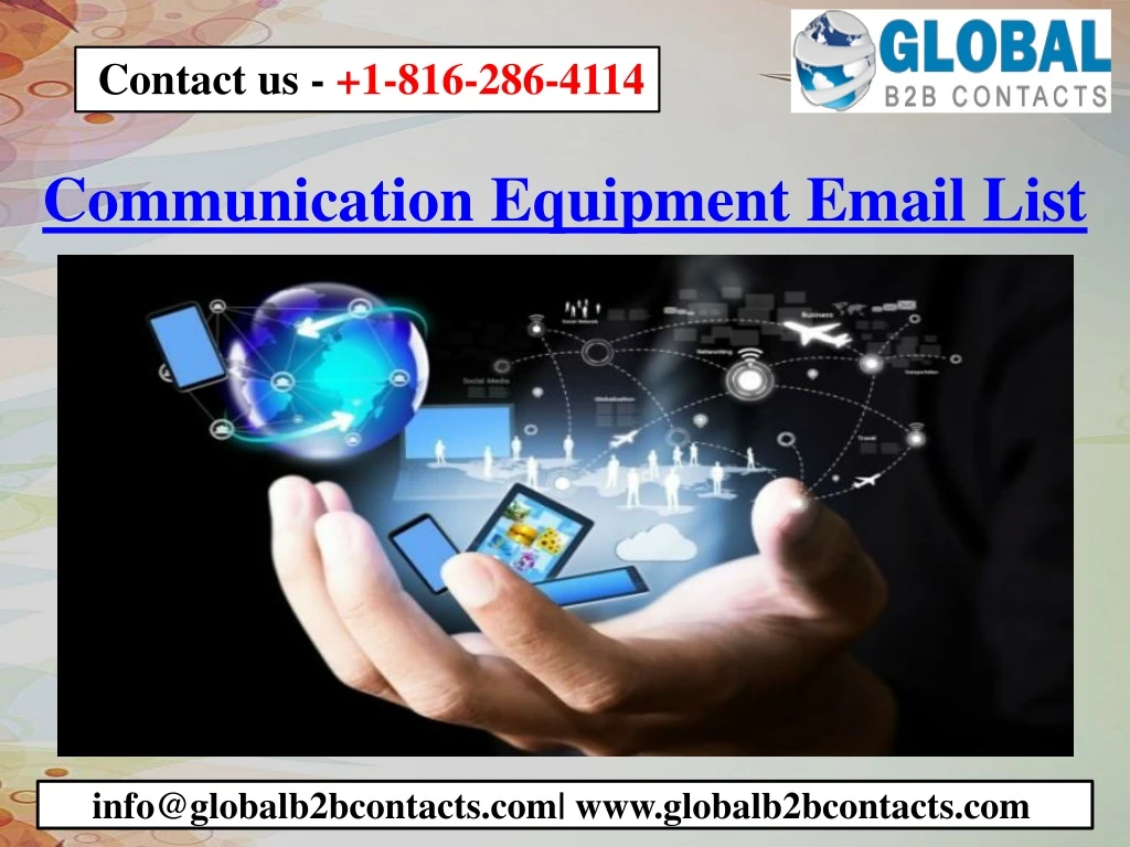 communication equipment email list