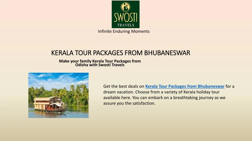 kerala tour packages from bhubaneswar