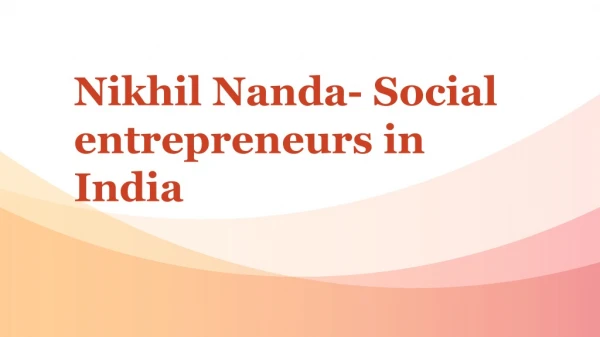 Social entrepreneurs in India