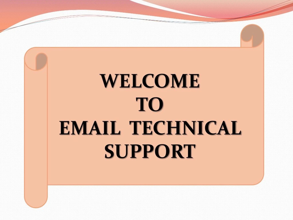 welcome to email technical support
