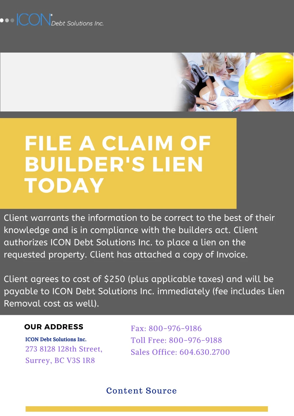 file a claim of builder s lien today