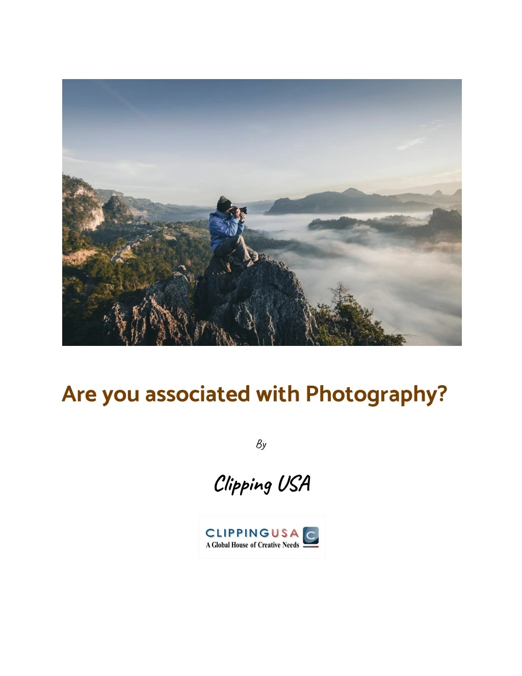 are you associated with photography