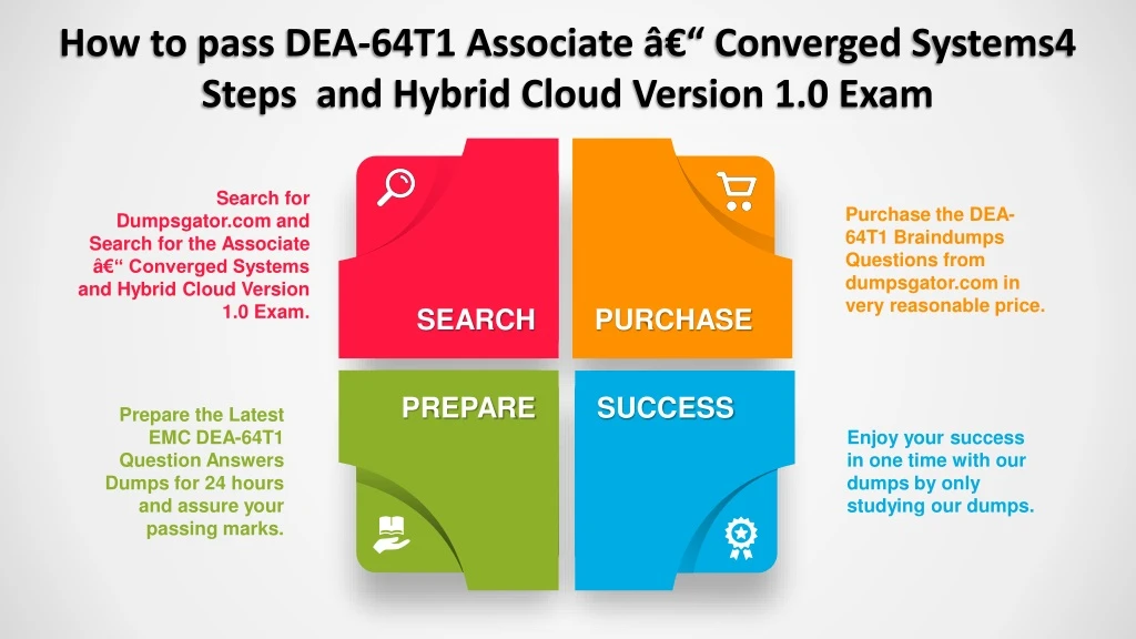 how to pass dea 64t1 associate converged systems4