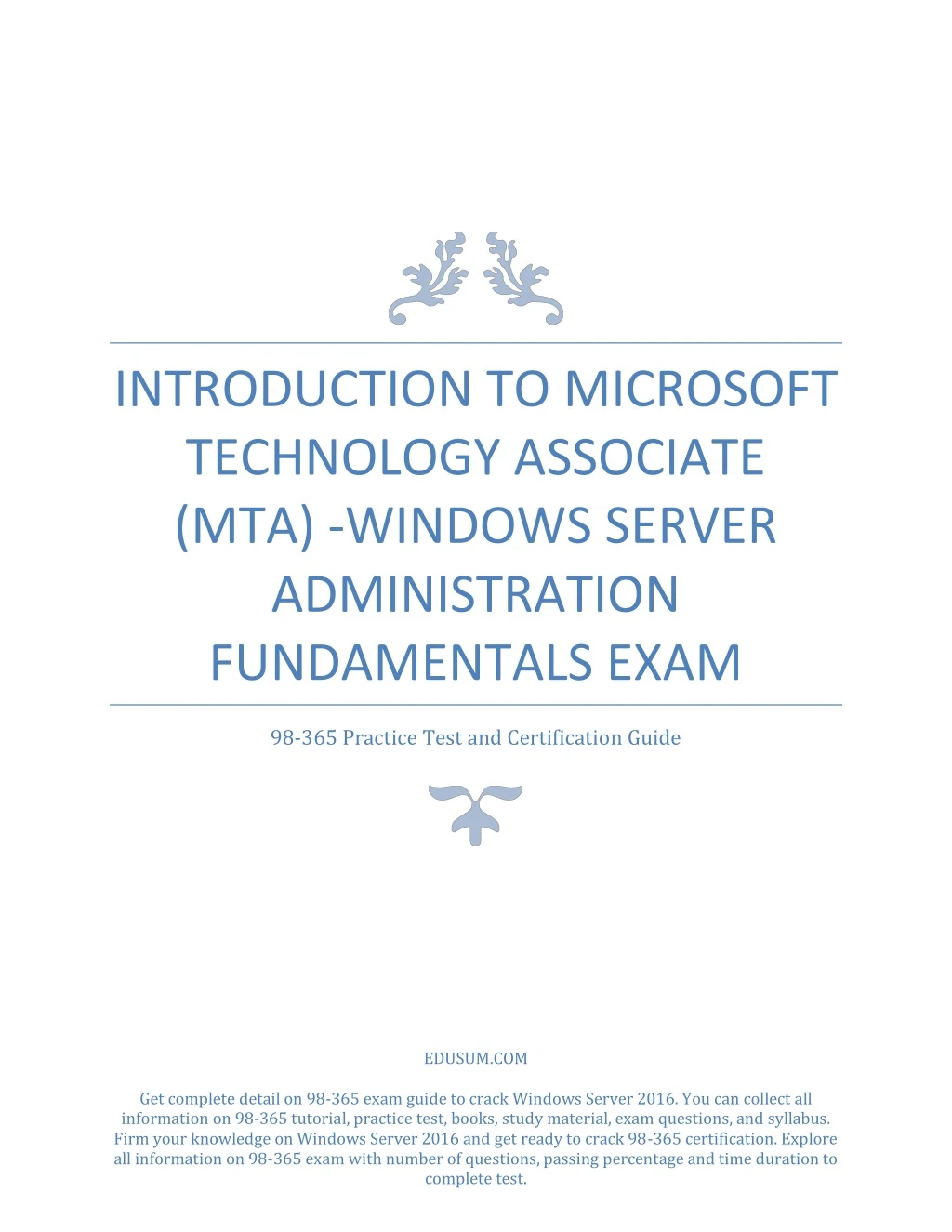 introduction to microsoft technology associate