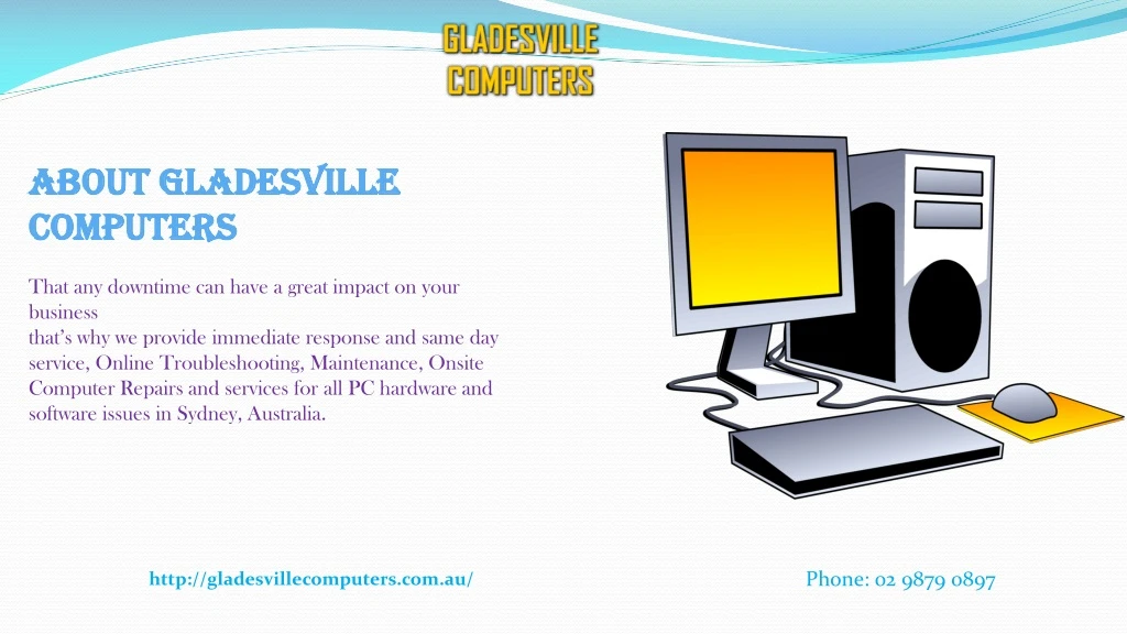 about gladesville computers that any downtime