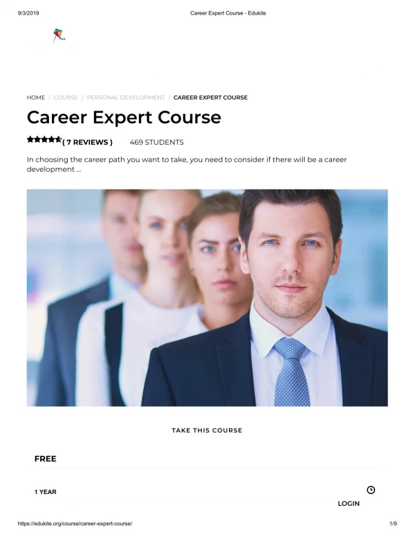 Career Expert Course - Edukite