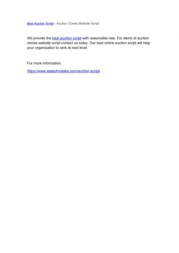 best auction script auction clones website script