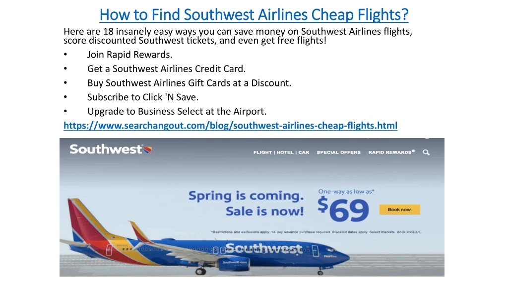 how to find southwest airlines cheap flights