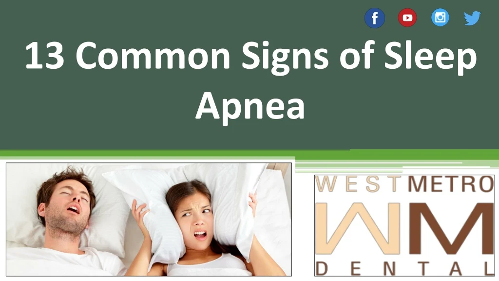 13 common signs of sleep apnea