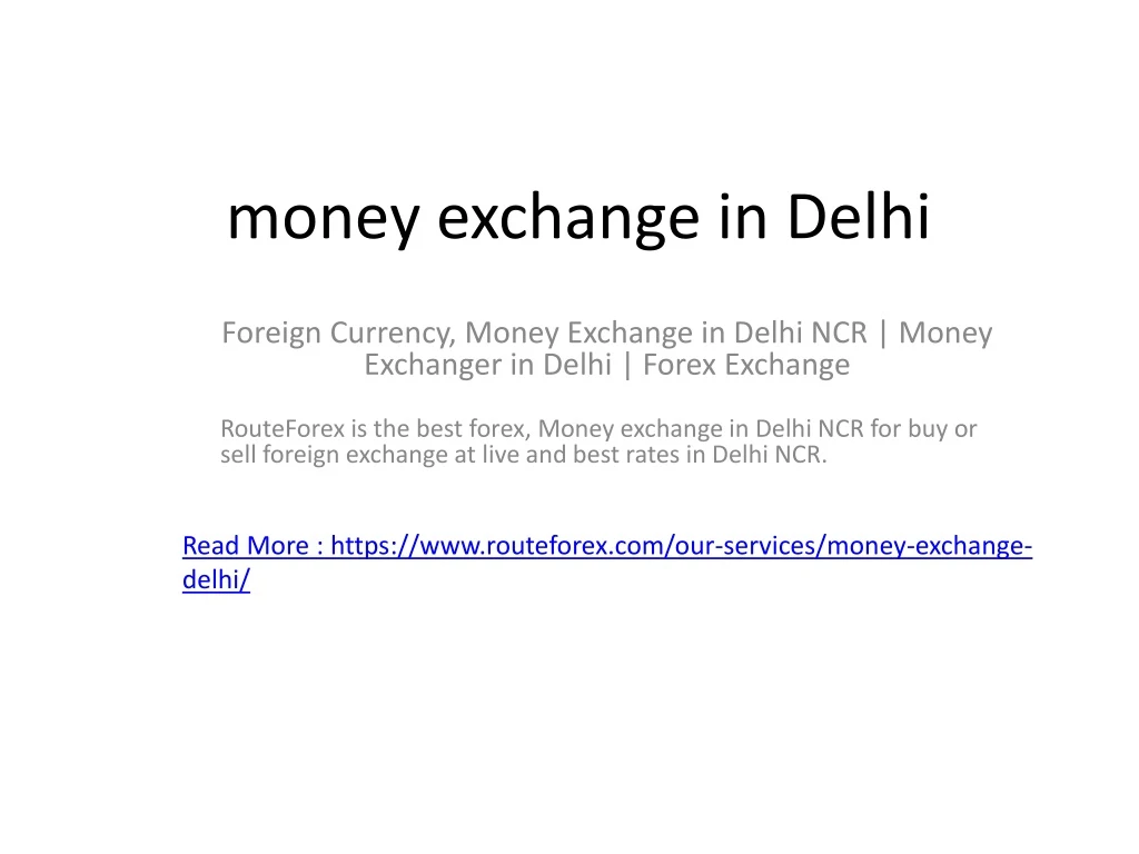 money exchange in delhi