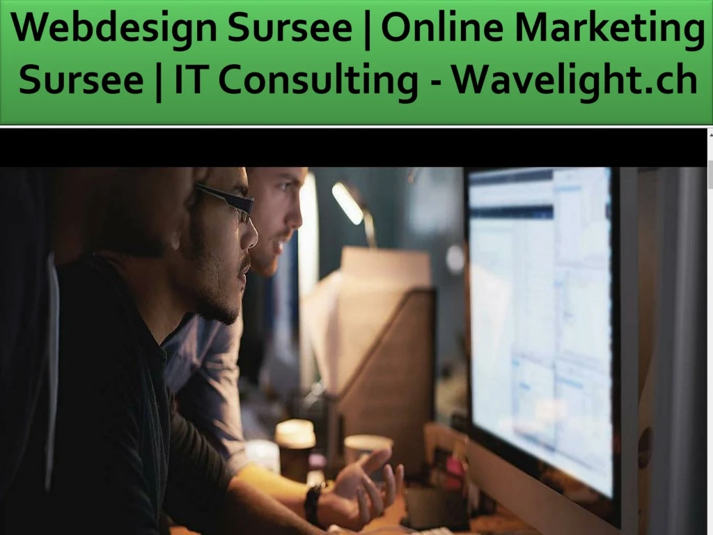 webdesign sursee online marketing sursee it consulting wavelight ch