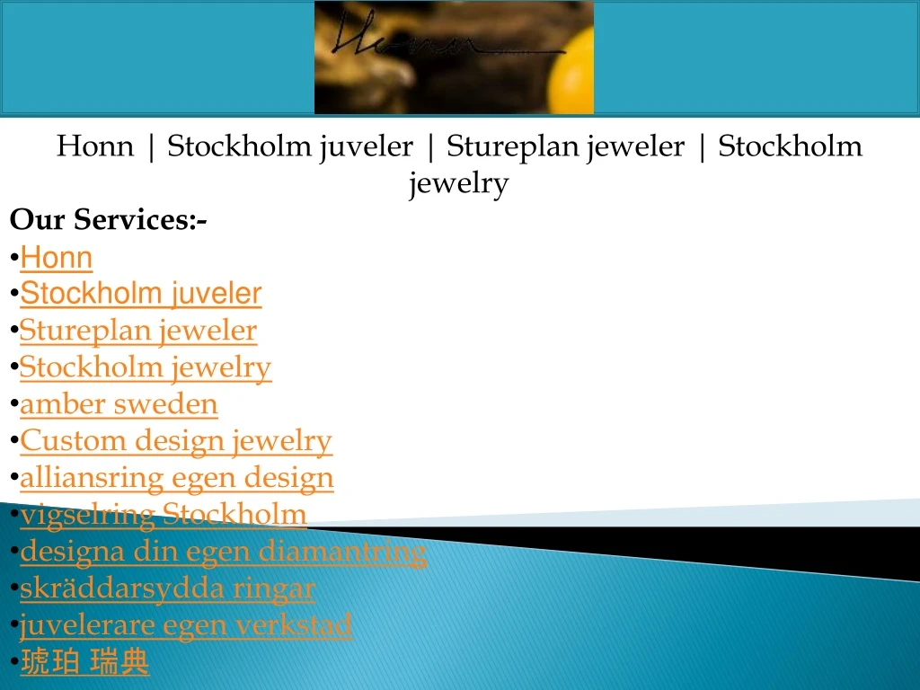 honn stockholm juveler stureplan jeweler