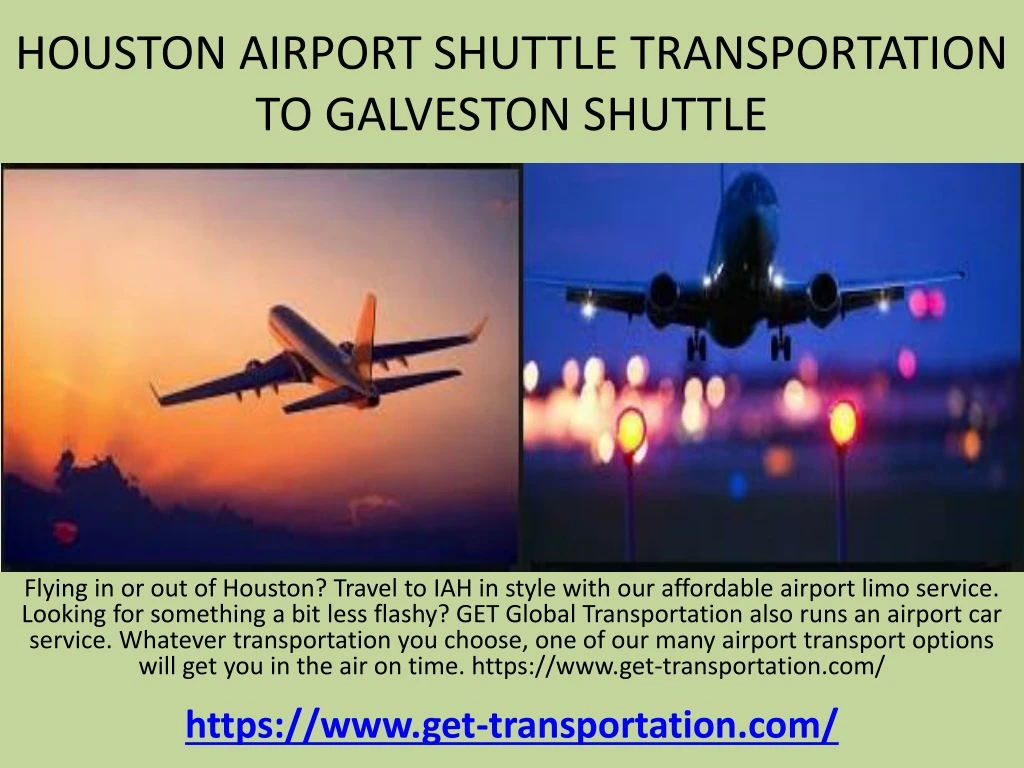 houston airport shuttle transportation to galveston shuttle