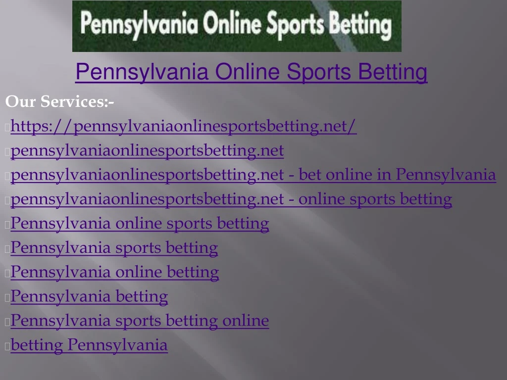 pennsylvania online sports betting
