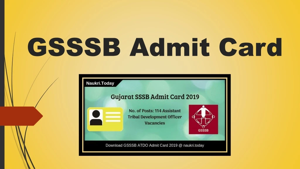 gsssb admit card