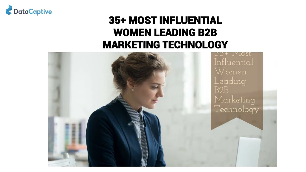 35 most influential women leading b2b marketing