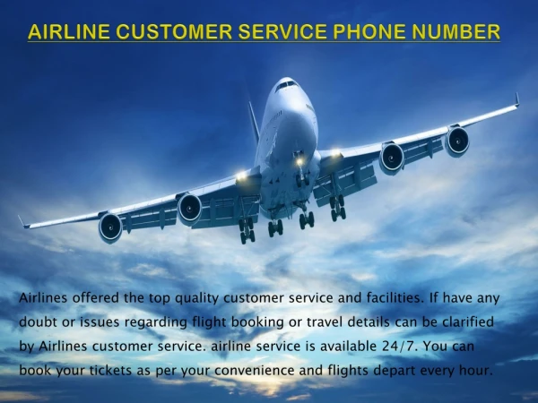 Airline Customer Service Phone Number