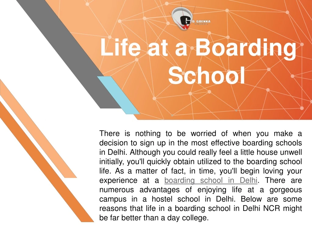 life at a boarding school