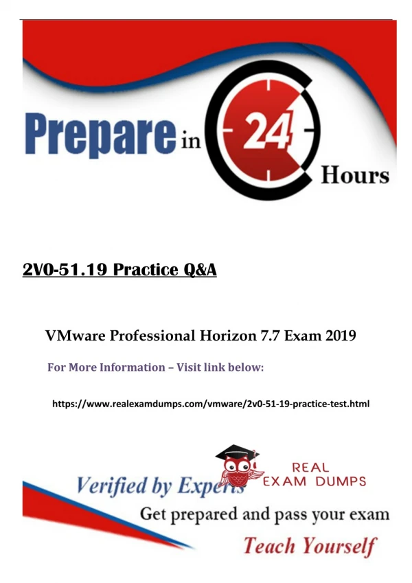 Latest 2V0-51.19 Practice Test - 2019 VMware 2V0-51.19 Practice Test Dumps