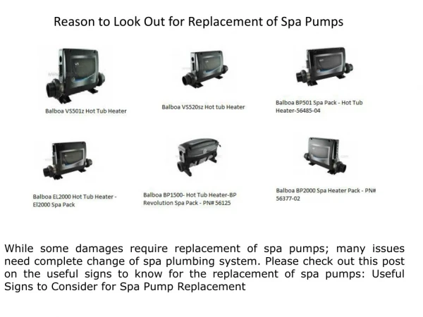 Spa Pumps