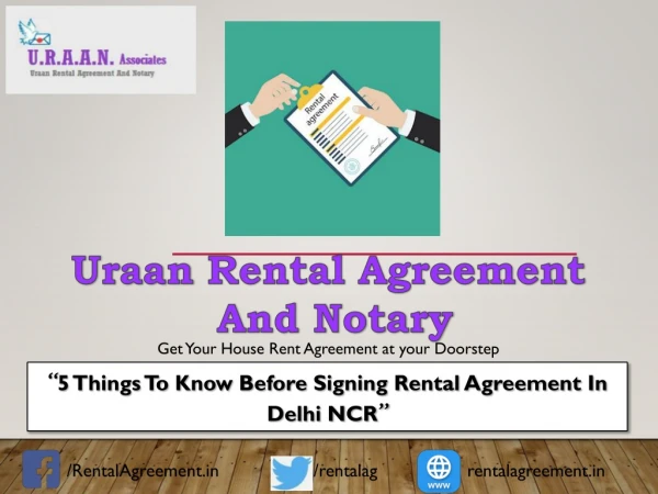 5 Things To Know Before Signing Rental Agreement In Delhi NCR