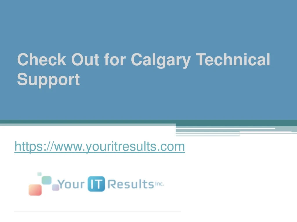 check out for calgary technical support
