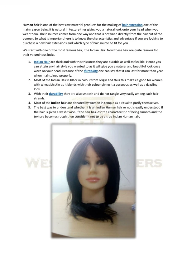 What are the sources of hair extensions? – Western Traders