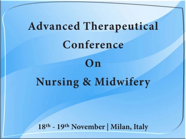 Nursing Conferences | Nursing Events | Nursing Congress | Nursing Meet 2019