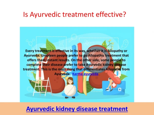 Ayurvedic kidney disease treatment