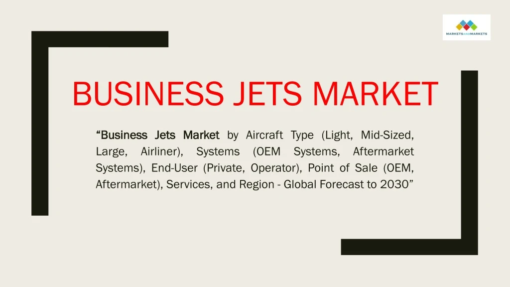 business jets market