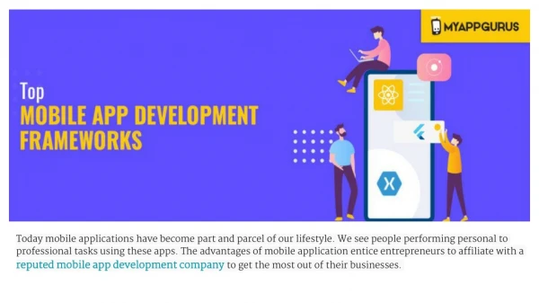 List of Top Mobile App Development Frameworks