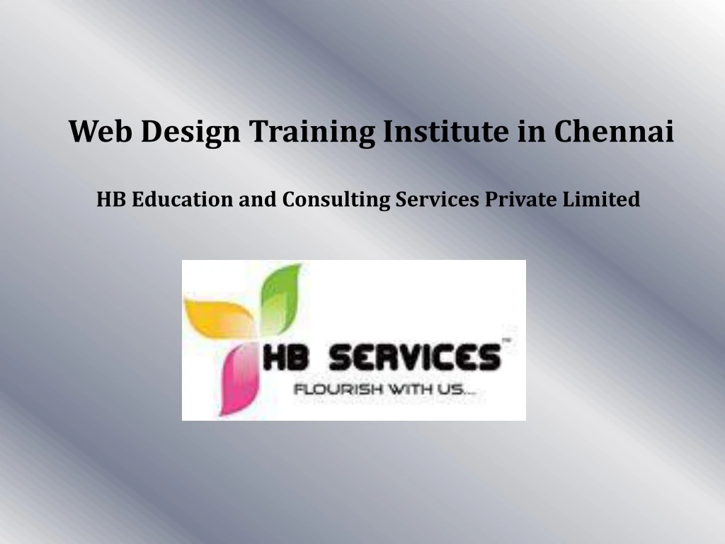 web design training institute in chennai