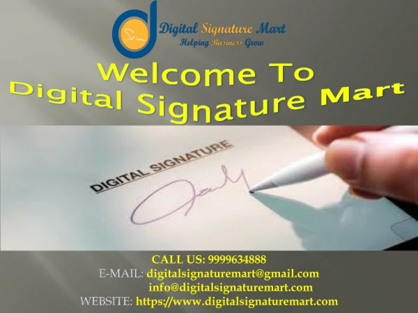 Digital signature Certificate in Delhi