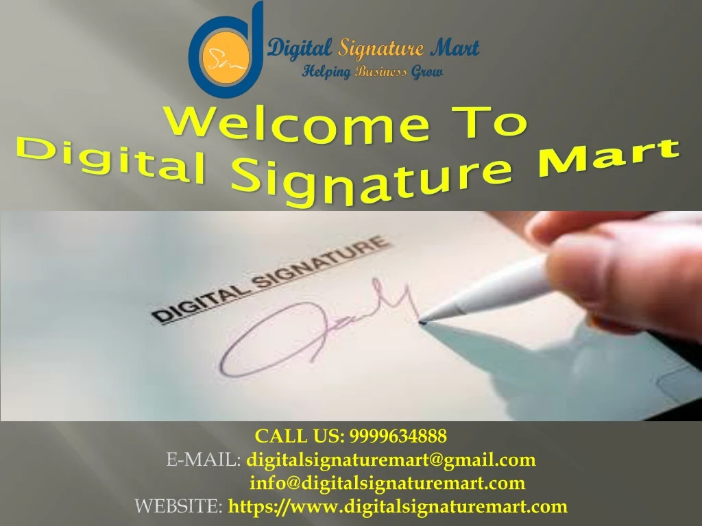 welcome to digital signature mart