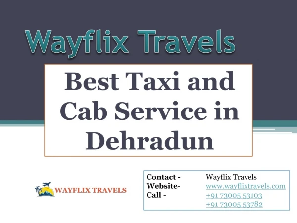 Best Taxi Service in Dehradun | Best Cab Service in Dehradun