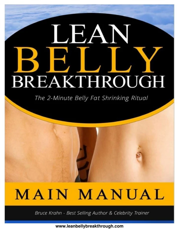 Bruce Krahn: Lean Belly Breakthrough EBook PDF Free Download