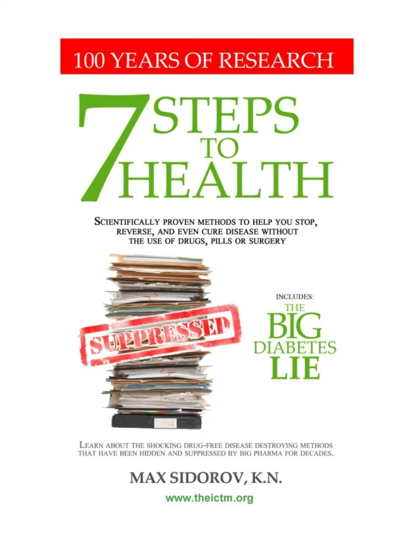 (PDF) 7 Steps to Health and The Big Diabetes Lie PDF Download