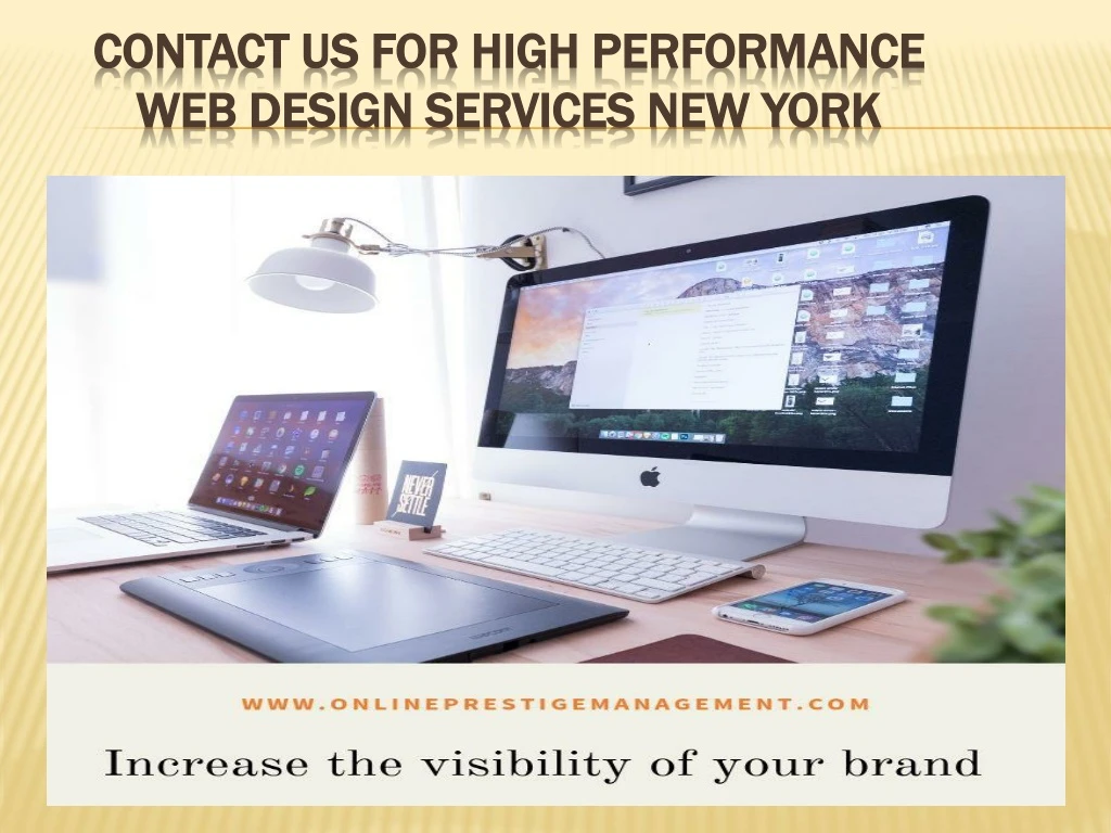 contact us for high performance web design services new york
