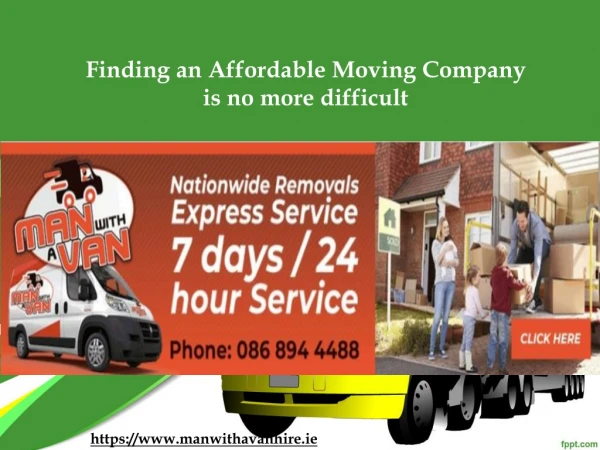 Finding an Affordable Moving Company is no more difficult