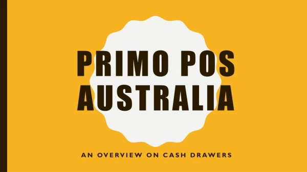 An Overview on Cash Drawers