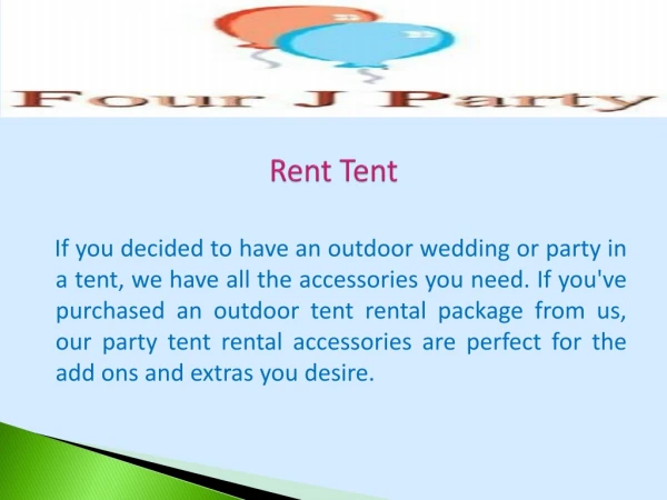 Rent Tent