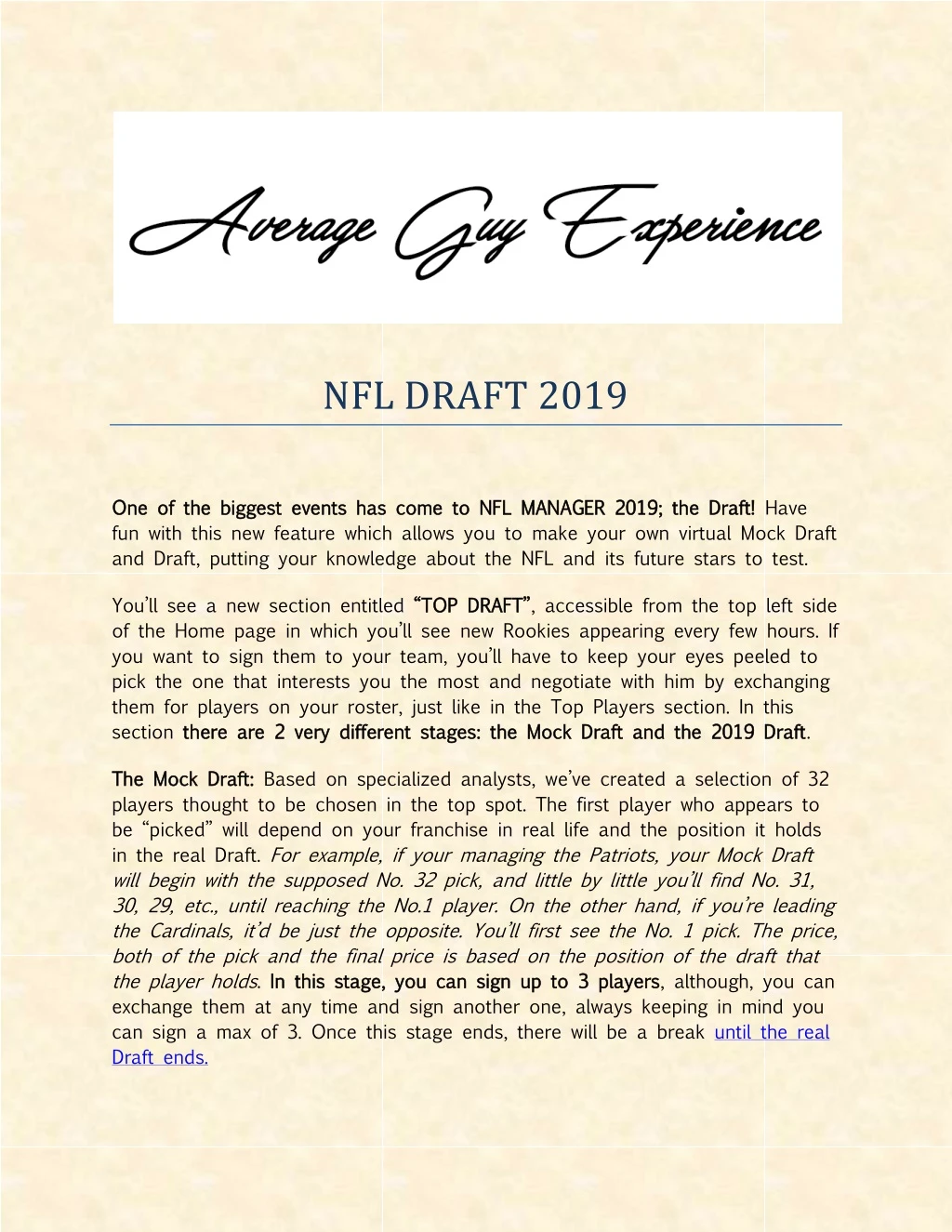 nfl draft 2019
