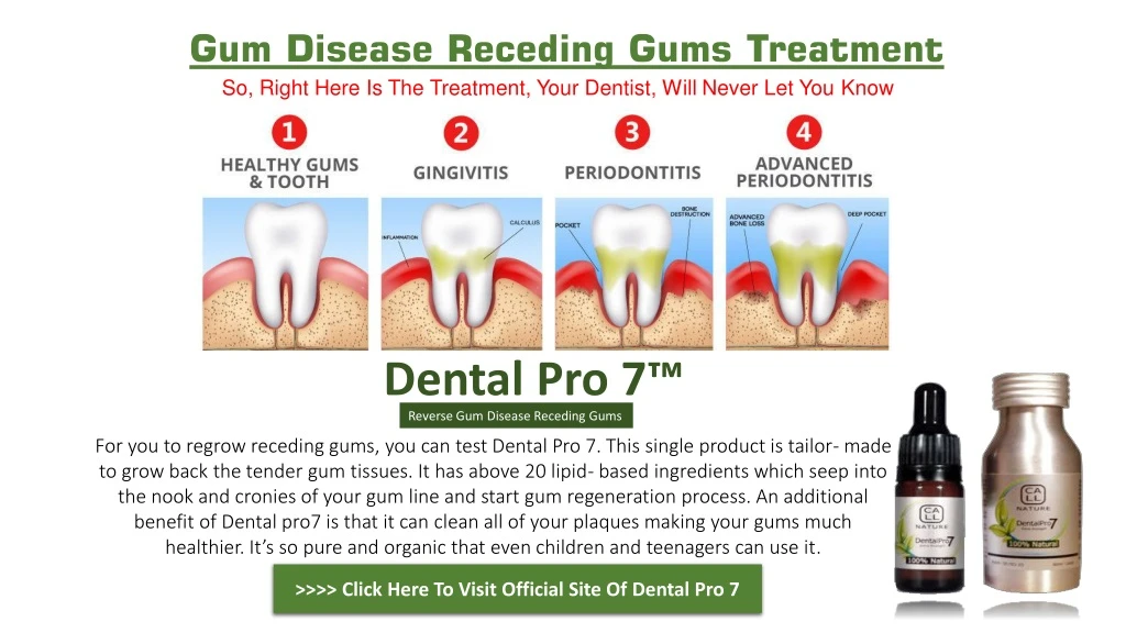 gum disease receding gums treatment so right here